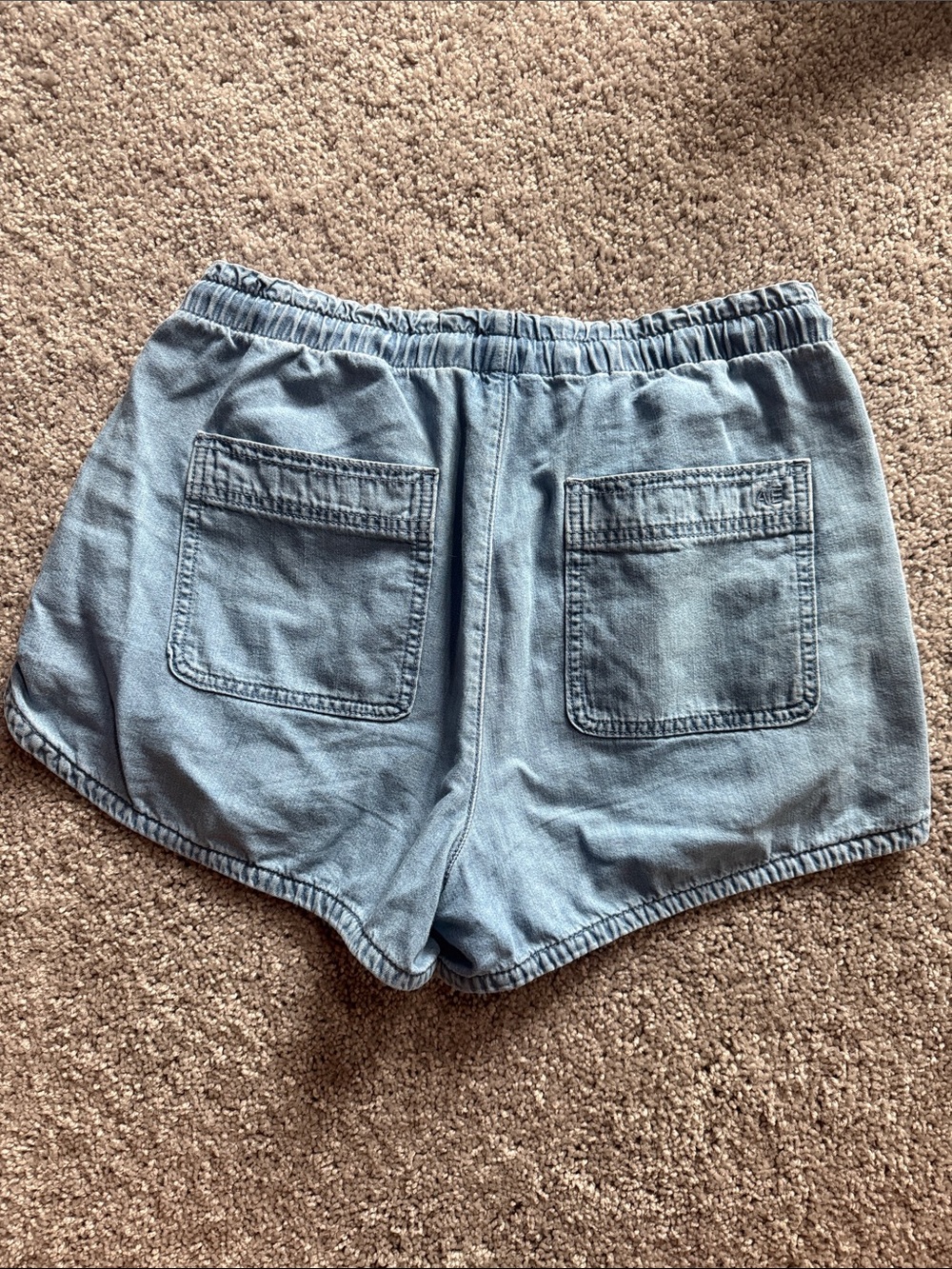 American Eagle Light Blue Women's Drawstring Lounge Shorts Size small - Picture 3 of 6